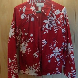 Susan graver zip up Blazer